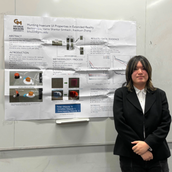 George Mason undergraduate earns national recognition for XR security research
