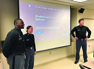 Cadets Helping Businesses Address Cybersecurity