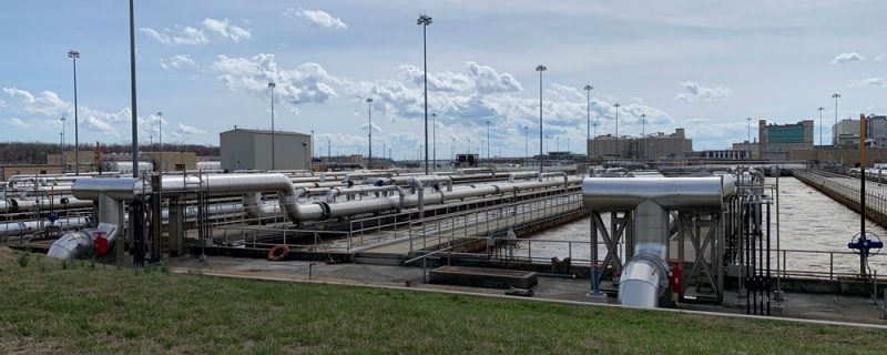 Outside view of water treatment plant
