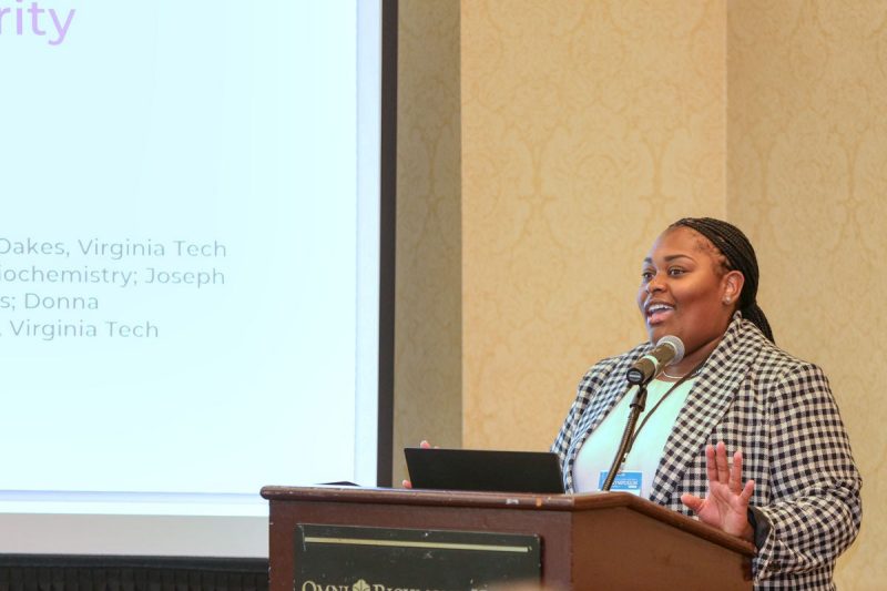 Kellie V. Johnson of Virginia Tech speaks at the 2023 CCI Symposium 