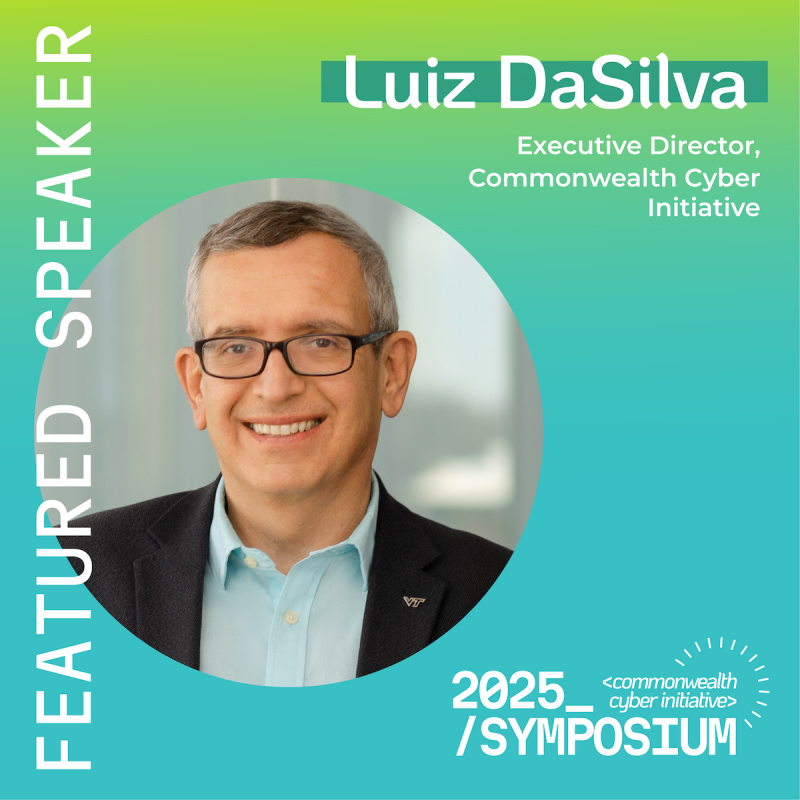 Portrait of Luiz DaSilva, executive director of the Commonwealth Cyber Iniitiative