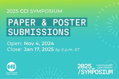 Poster and Paper submissions for the 2025 CCI Symposium due Jan. 17 by 5 p.m. ET.