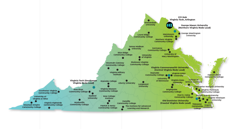 CCI Virginia Network Map