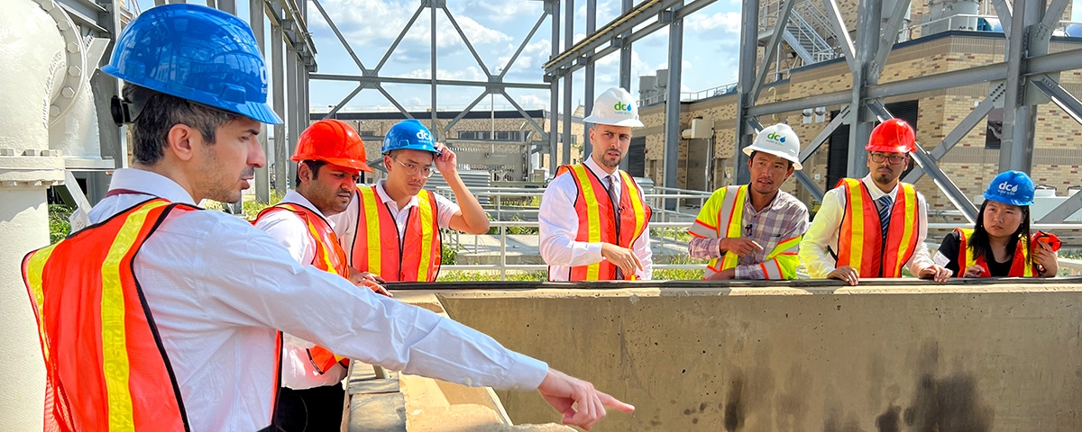 A CCI team led by CCI Associate Professor Feras Batarseh collaborating with DC Water to develop advanced AI models