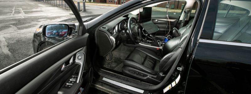 interior of autonomous vehicle
