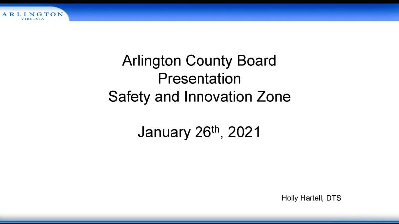 Arlington County Board Presentation slide 1