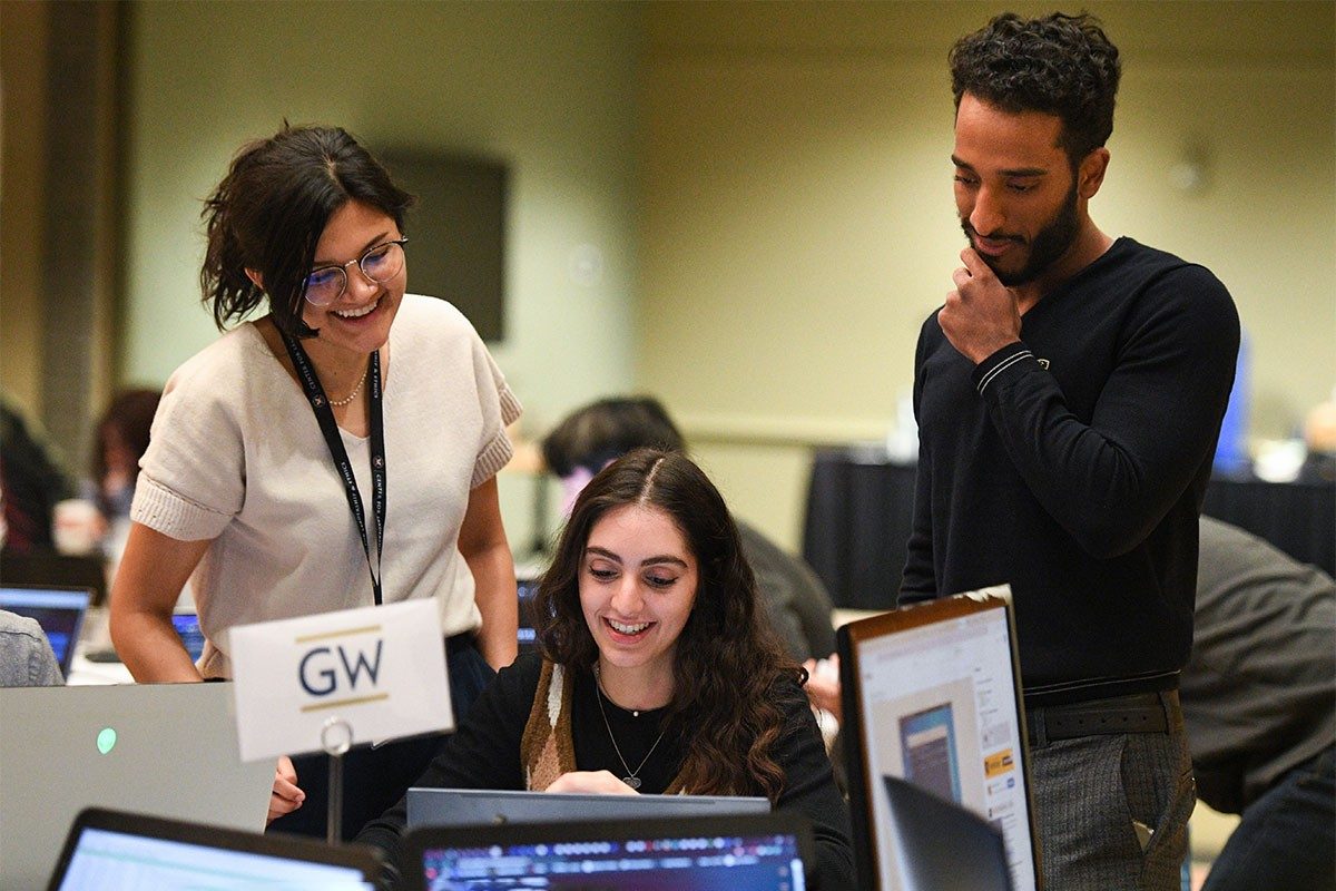 George Washington University students at Cyber Fusion 2023