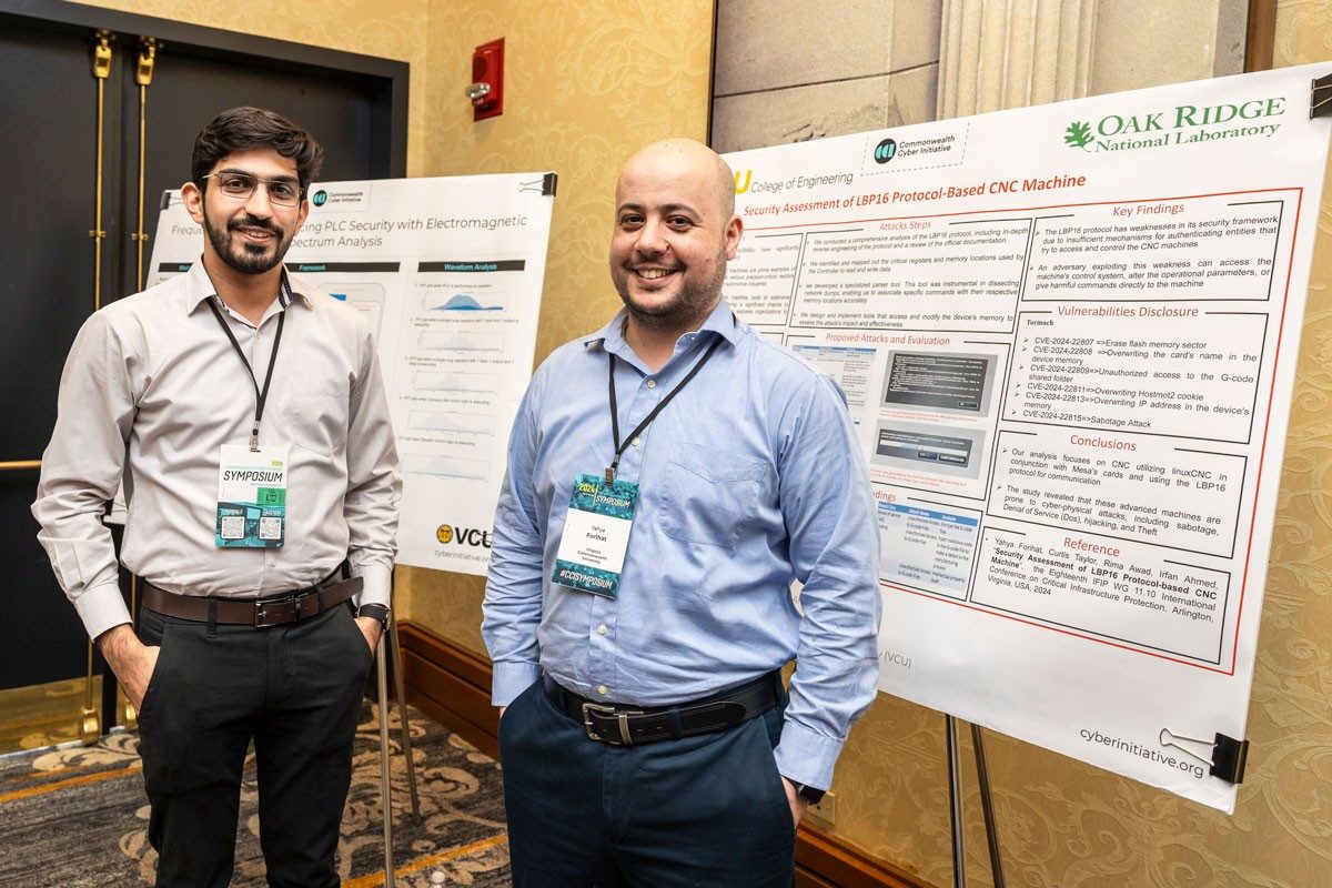 VCU students with posters