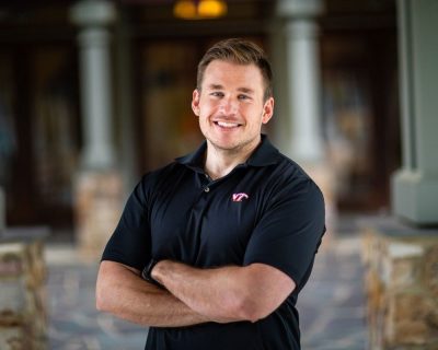 Environmental portrait of Matthew Hicks of Virginia Tech