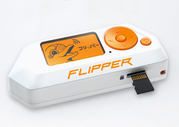 Closeup of Flipper Zero device